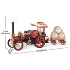 Puzzle 3D Bois Locomotive à Vapeur