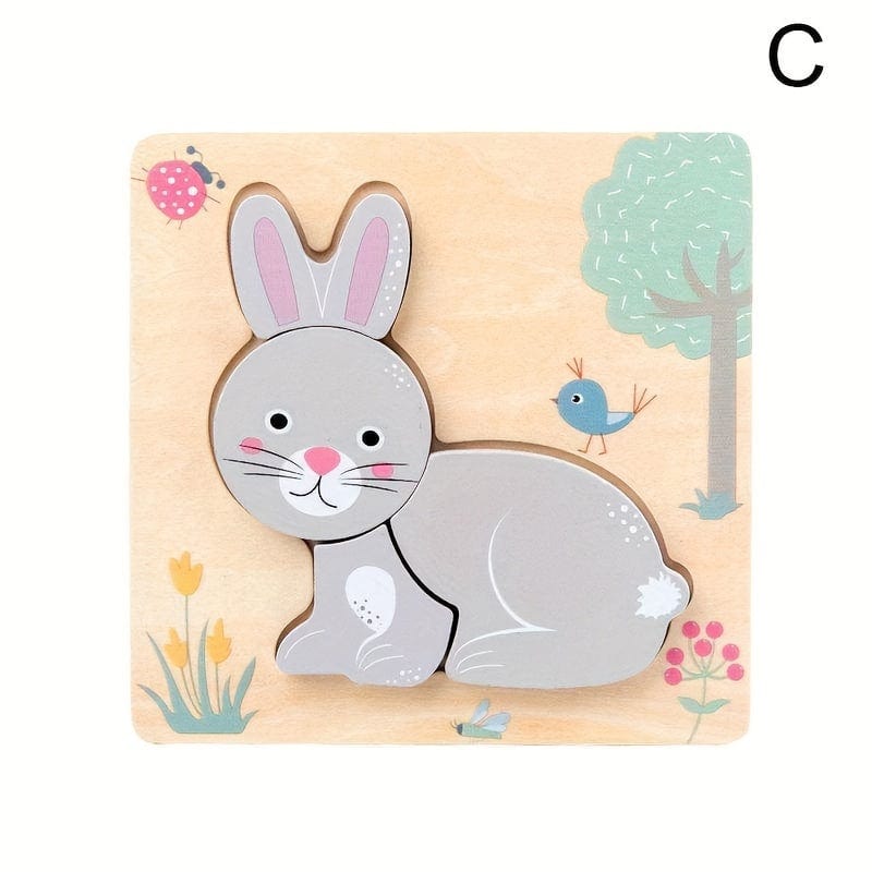 mon puzzle 3d  Puzzle 3D Bois Animaux pour Enfants