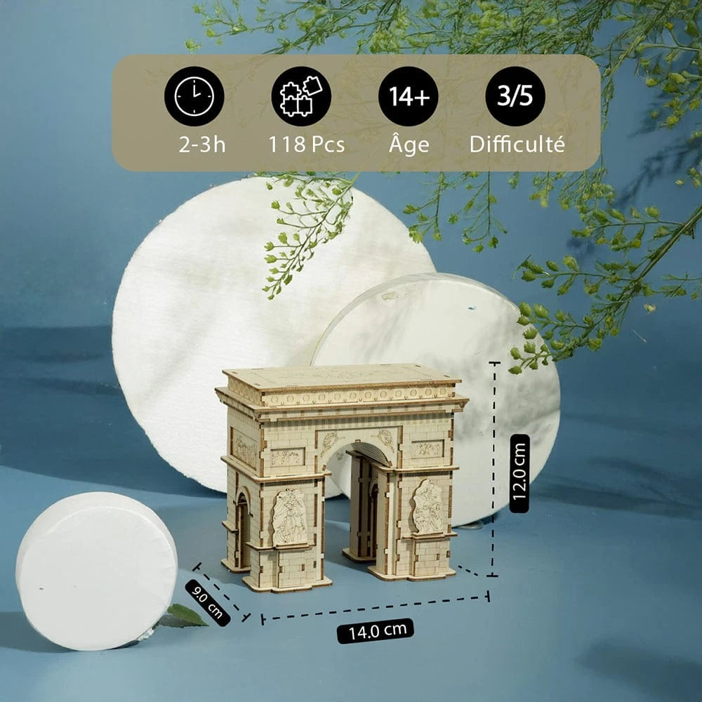 mon puzzle 3d  Puzzle 3D bois Arc de Triomphe - Maquette Monument Parisien
