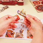 mon puzzle 3d  Puzzle 3D Bois Atelier Dessert Lumineux