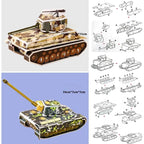 mon puzzle 3d  Puzzle 3D bois avions et Tanks Militaires