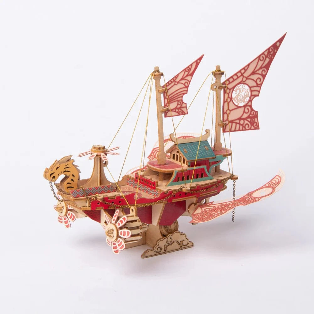 mon puzzle 3d  Navire Céleste Puzzle 3D bois – Bateau Fantaisie