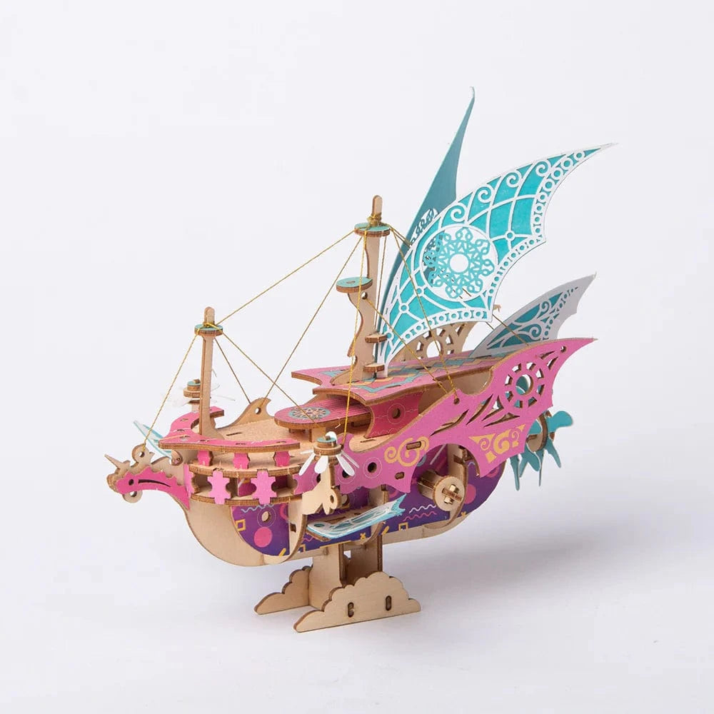 mon puzzle 3d  Voilier Magique Puzzle 3D bois – Bateau Fantaisie