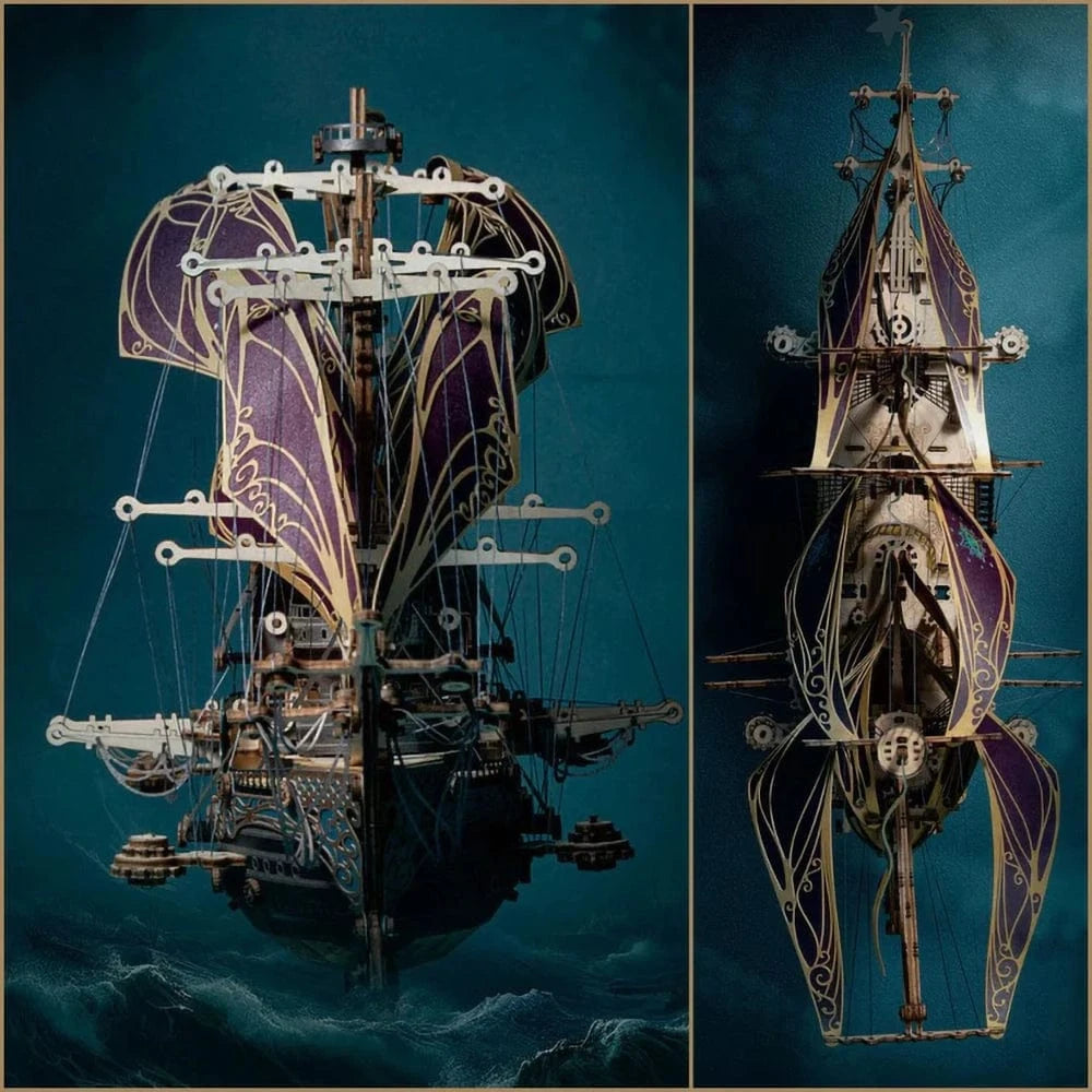 mon puzzle 3d  Puzzle 3D bois bateau - Vaisseau Mystique