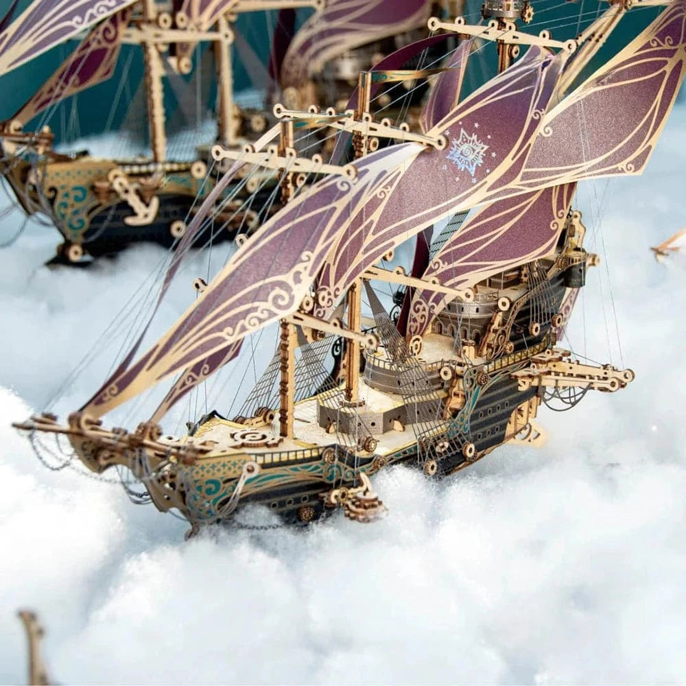 mon puzzle 3d  Puzzle 3D bois bateau - Vaisseau Mystique