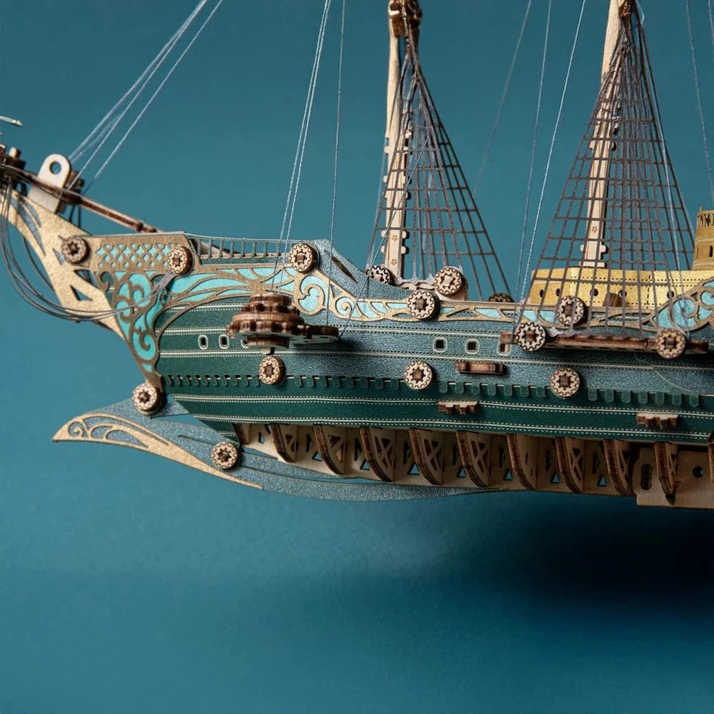 mon puzzle 3d  Puzzle 3D bois bateau - Vaisseau Mystique