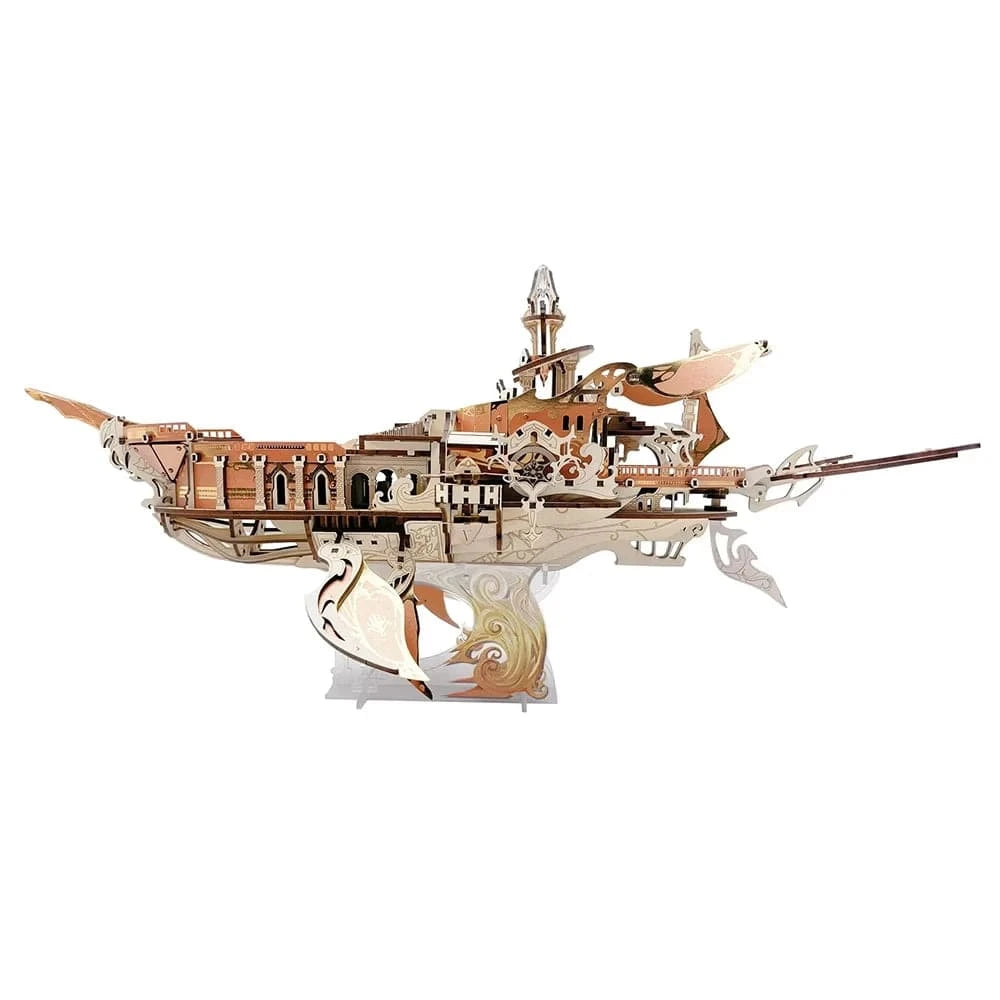 mon puzzle 3d  Blanc Puzzle 3D bois bateau - Vaisseau Royal