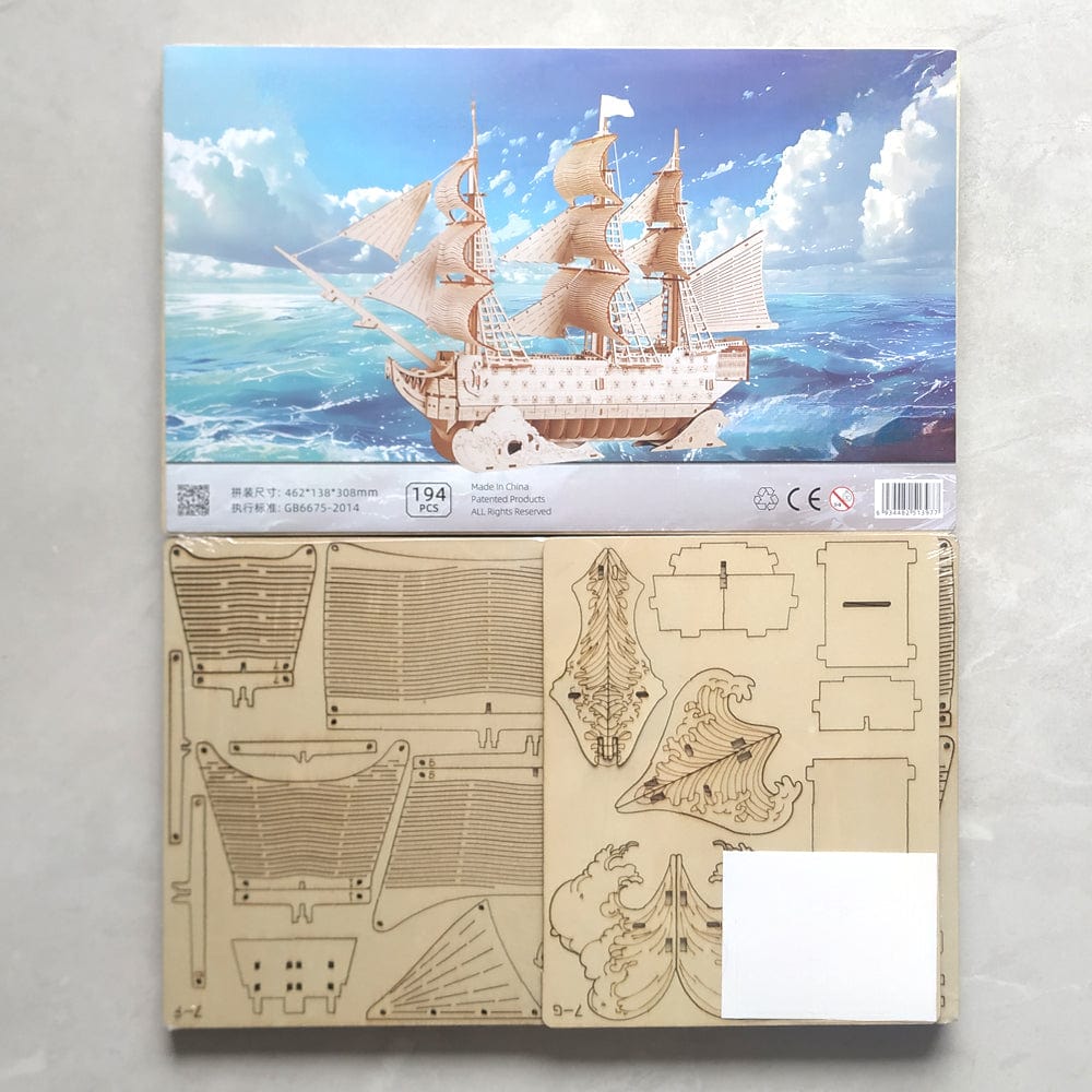 mon puzzle 3d  Puzzle 3D Bois Bateau Victory