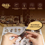 mon puzzle 3d  Puzzle 3D Bois – book nook Boutique de Potions Magiques