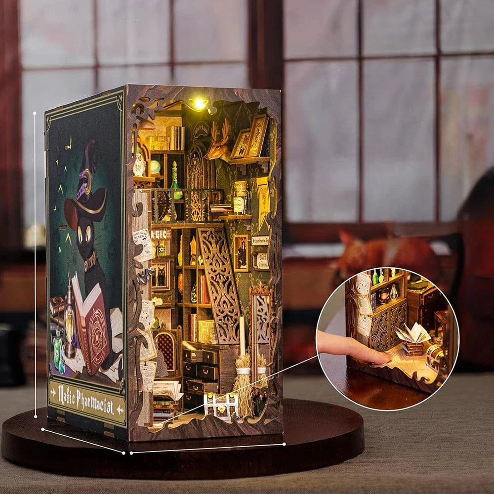mon puzzle 3d  Puzzle 3D Bois – book nook Boutique de Potions Magiques