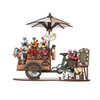 mon puzzle 3d  Puzzle 3D Bois – book nook charrette à fleurs