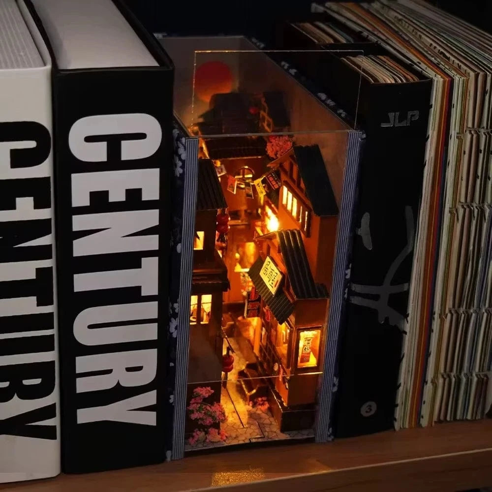 mon puzzle 3d  Puzzle 3D Bois – Book Nook Rue Nocturne