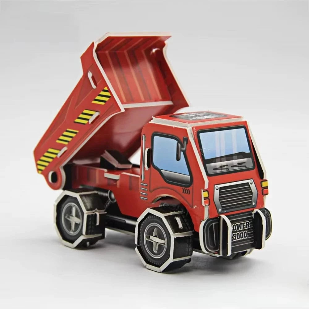 mon puzzle 3d  Puzzle 3D bois Camions de Chantier - Voiture pour enfants