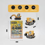 mon puzzle 3d  Puzzle 3D bois Camions de Chantier - Voiture pour enfants