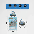 mon puzzle 3d  Puzzle 3D bois Camions de Chantier - Voiture pour enfants