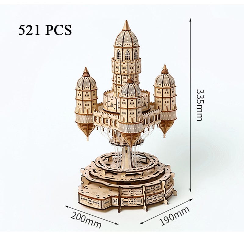 mon puzzle 3d  Puzzle 3D Bois Château Volant Laputa