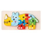 mon puzzle 3d  Puzzle 3D Bois coffret Éducatif – Animaux & Véhicules pour Enfants