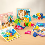 mon puzzle 3d  Puzzle 3D Bois Dinosaure pour Enfants