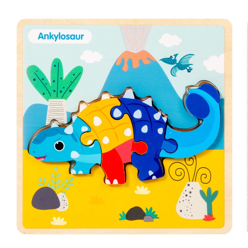 mon puzzle 3d  Puzzle 3D Bois Dinosaure pour Enfants