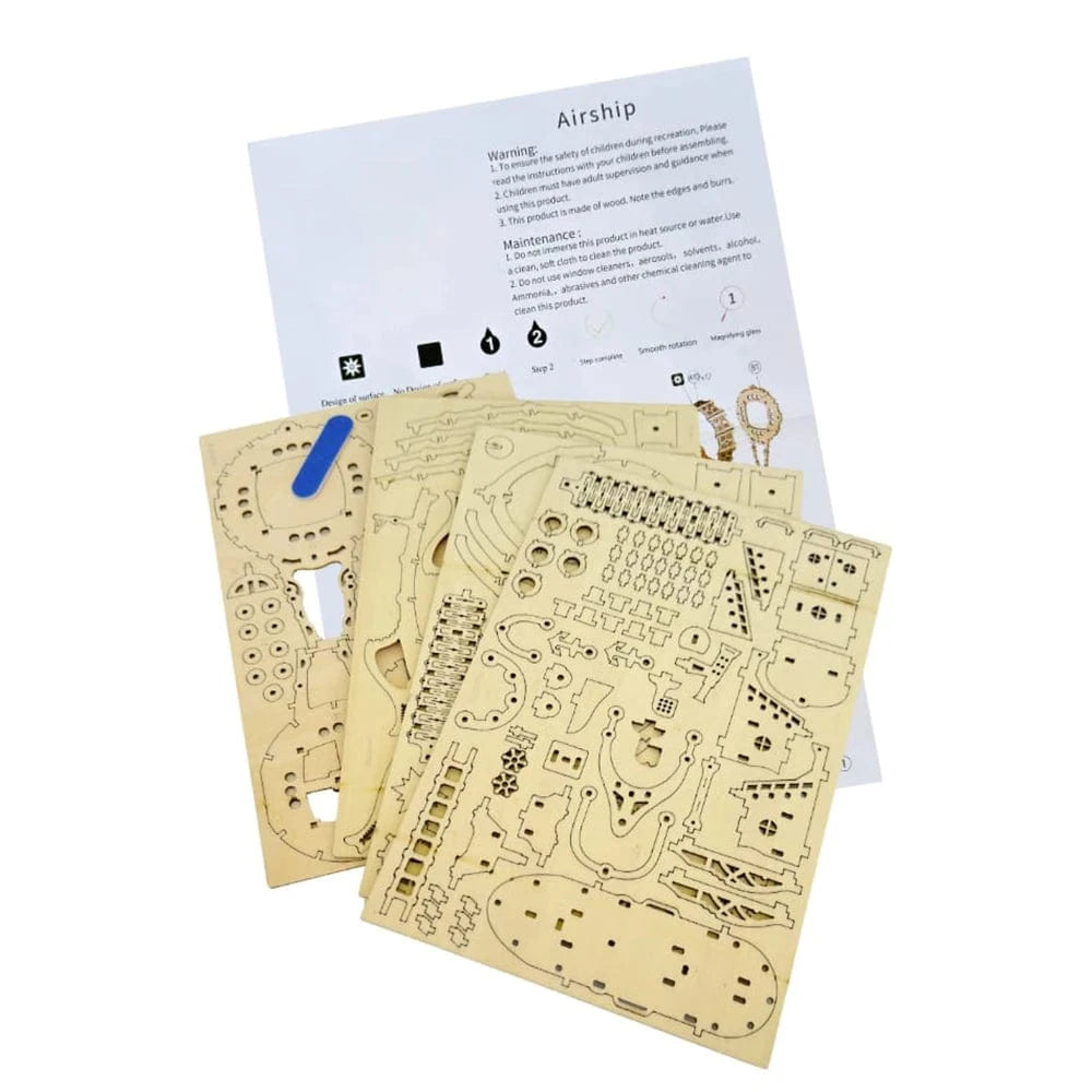 mon puzzle 3d  Puzzle 3D Bois - Dirigeable Fantastique lumineux