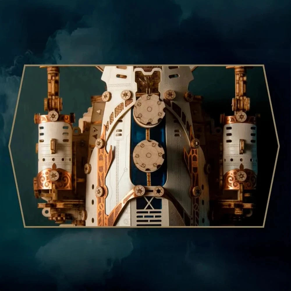 mon puzzle 3d  Puzzle 3D Bois - Dirigeable Fantastique lumineux