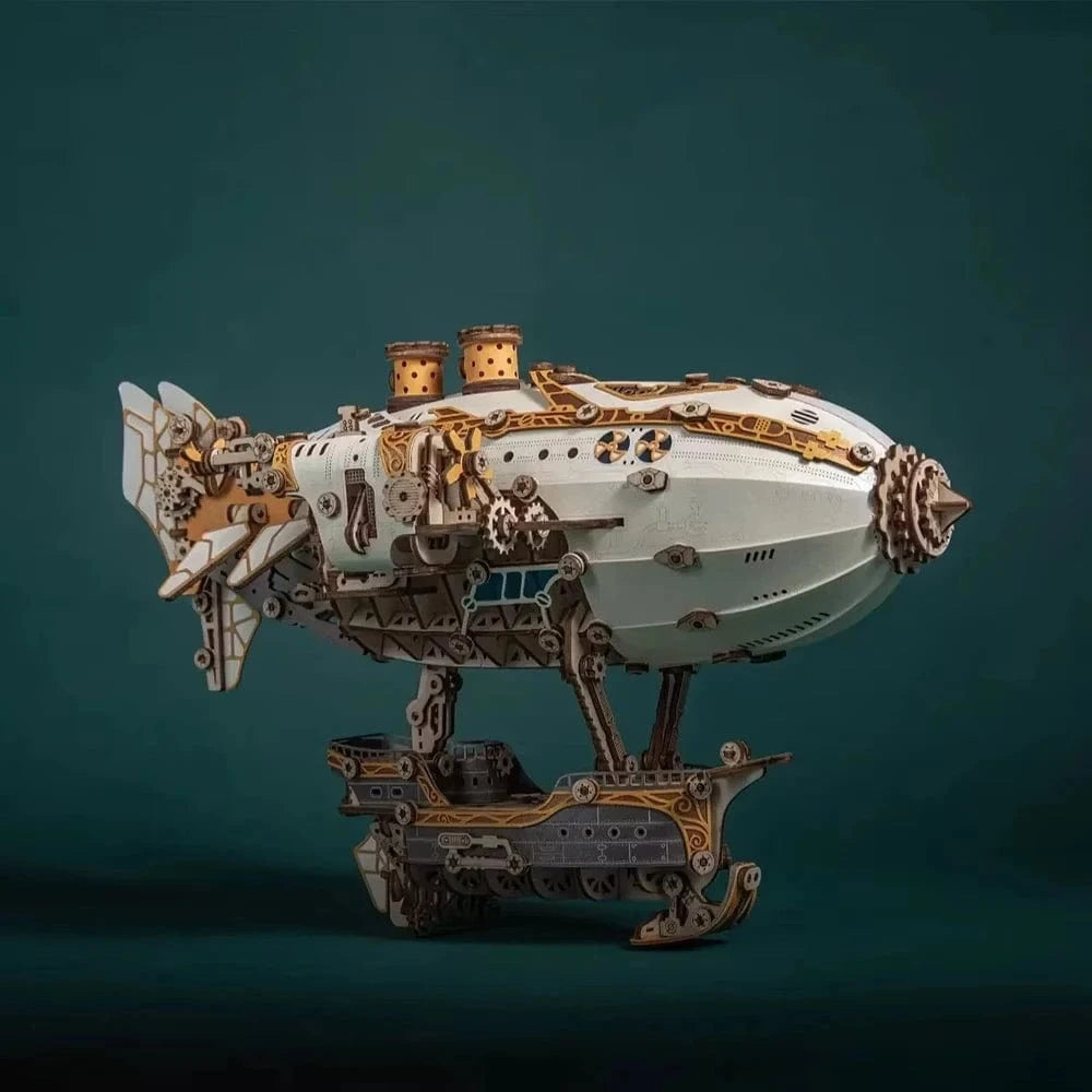 mon puzzle 3d  Puzzle 3D Bois - Dirigeable Fantastique lumineux