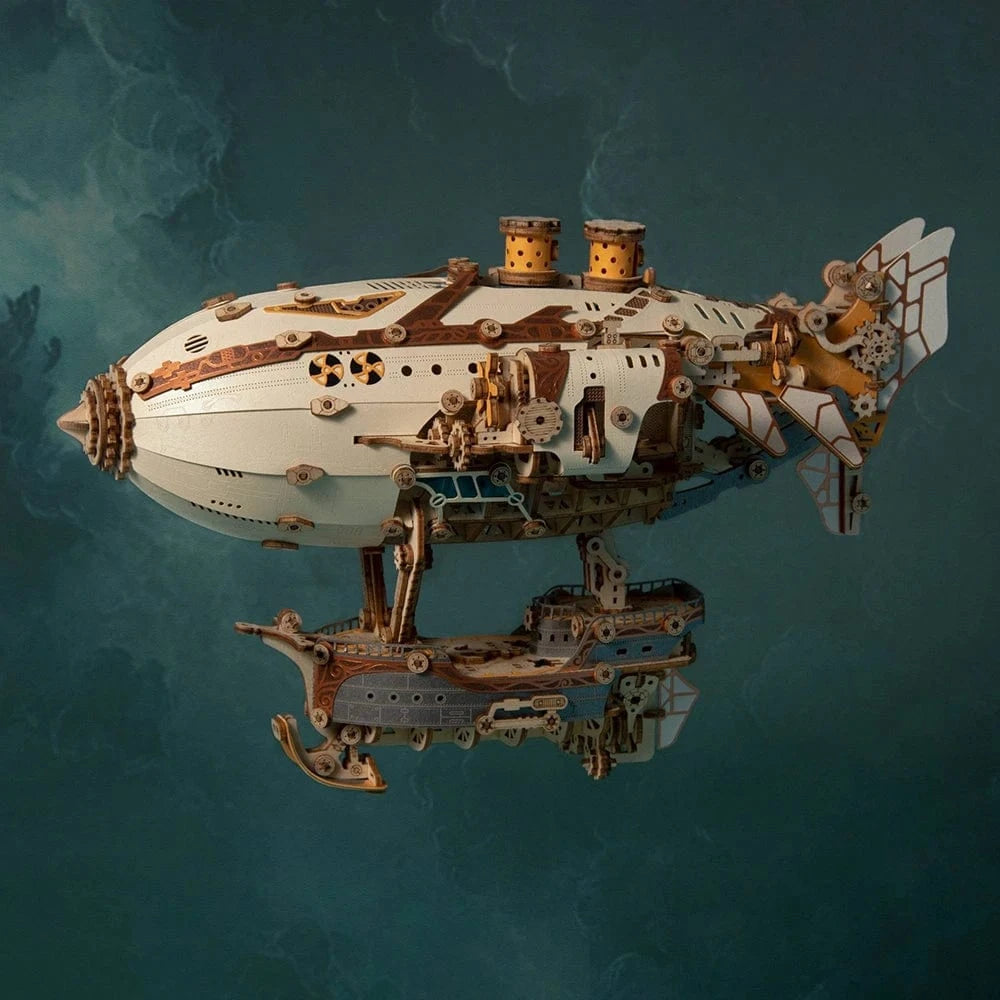 mon puzzle 3d  Puzzle 3D Bois - Dirigeable Fantastique lumineux