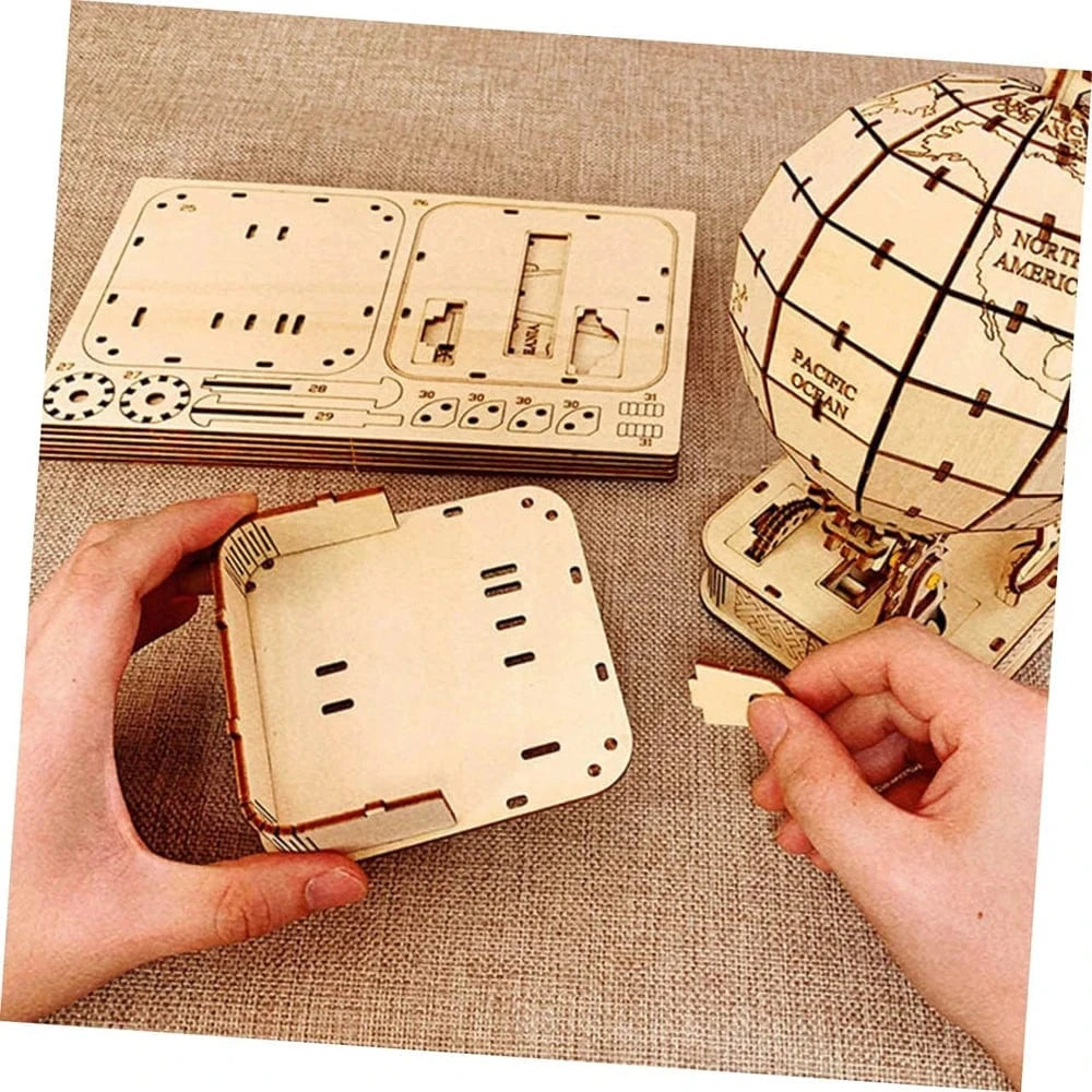 mon puzzle 3d  Puzzle 3D Bois Globe Classique