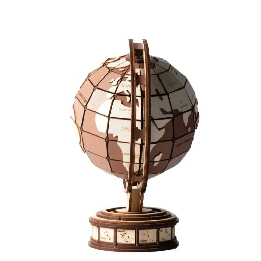 mon puzzle 3d  Puzzle 3D Bois Globe Vintage
