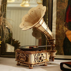 mon puzzle 3d  Puzzle 3D Bois Gramophone Classique