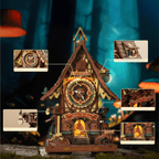 mon puzzle 3d  Puzzle 3D Bois Horloge Coucou Forêt Noire