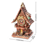 mon puzzle 3d  couleurs Puzzle 3D Bois Horloge Coucou Forêt Noire