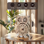 mon puzzle 3d  Puzzle 3D Bois Horloge Hibou