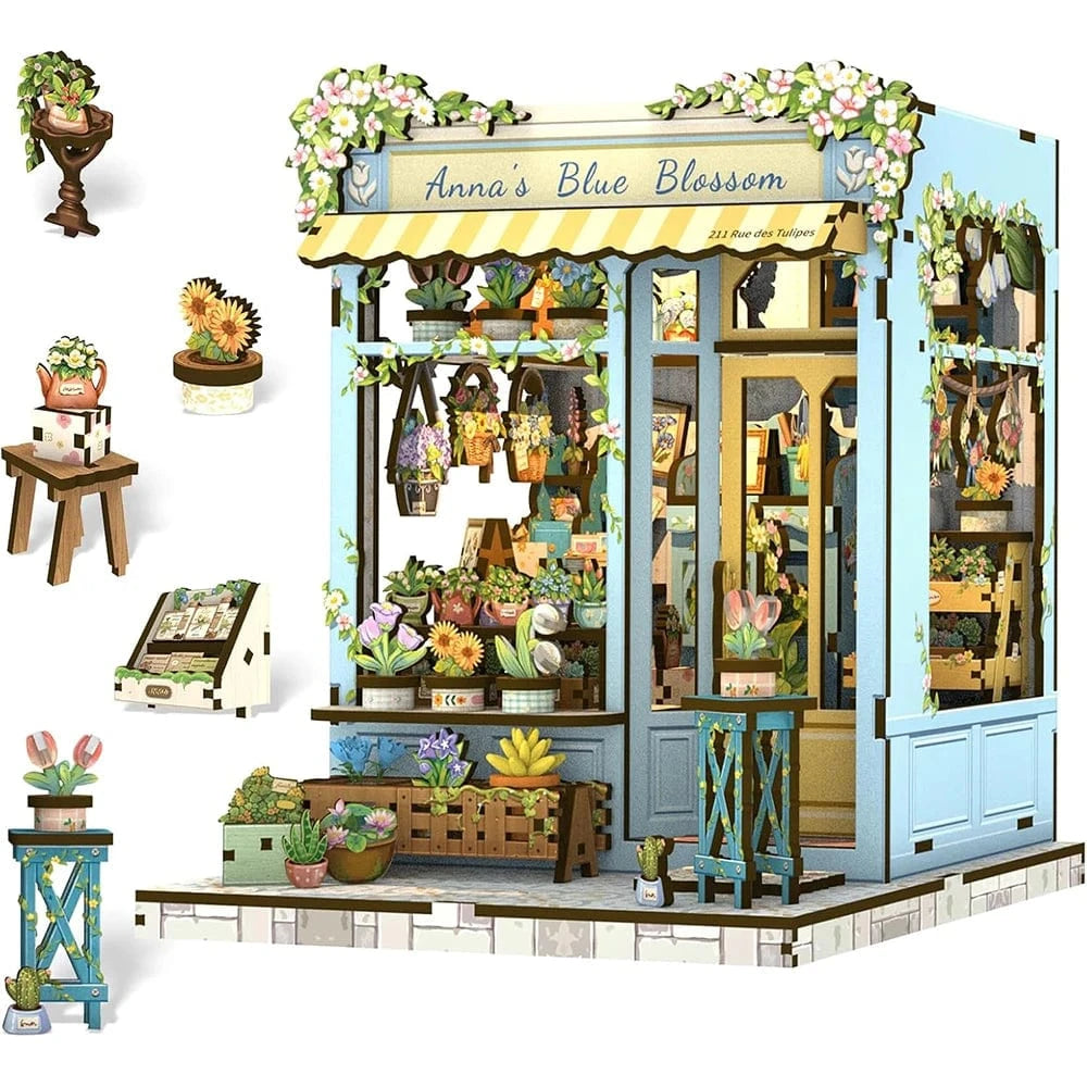 mon puzzle 3d  Puzzle 3D Bois magasin fleuriste