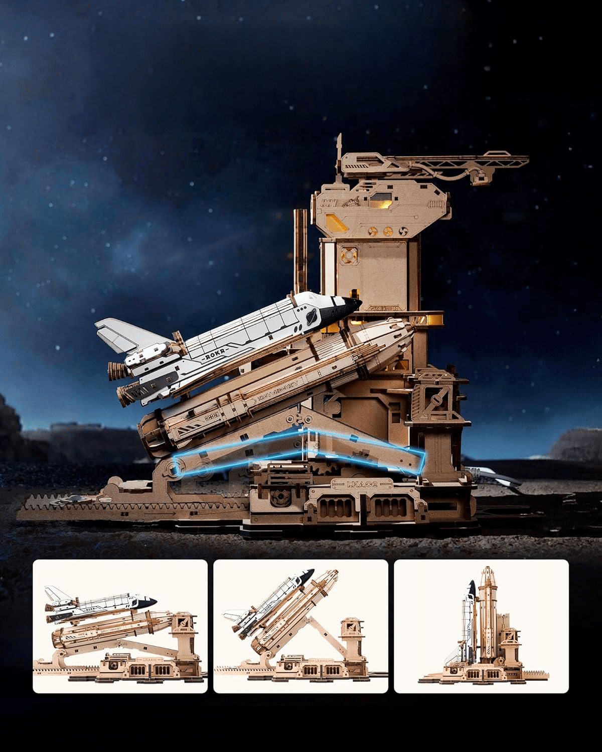 mon puzzle 3d  Puzzle 3D Bois Navette Spatiale