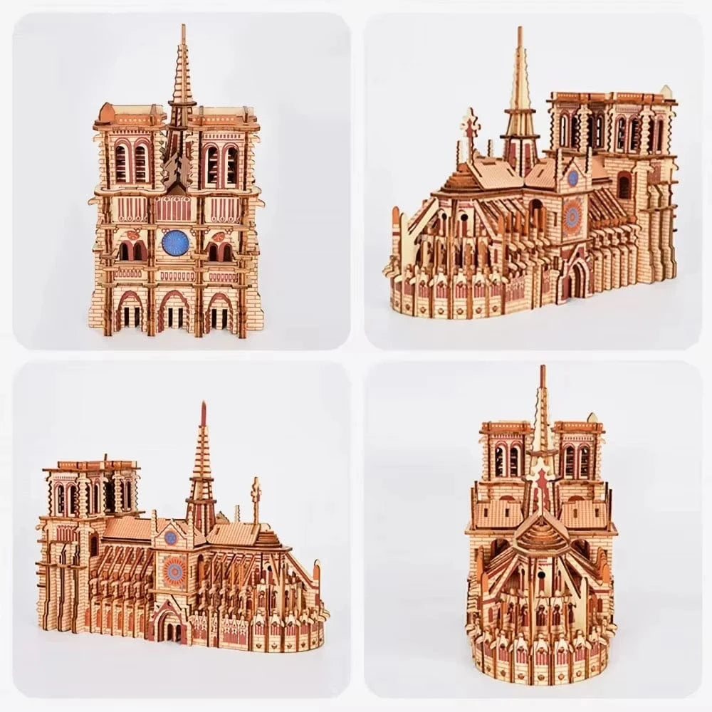 mon puzzle 3d  Puzzle 3D Bois Notre-Dame de Paris Couleurs