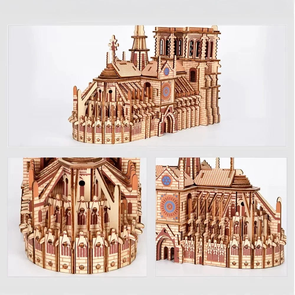 mon puzzle 3d  Puzzle 3D Bois Notre-Dame de Paris Couleurs