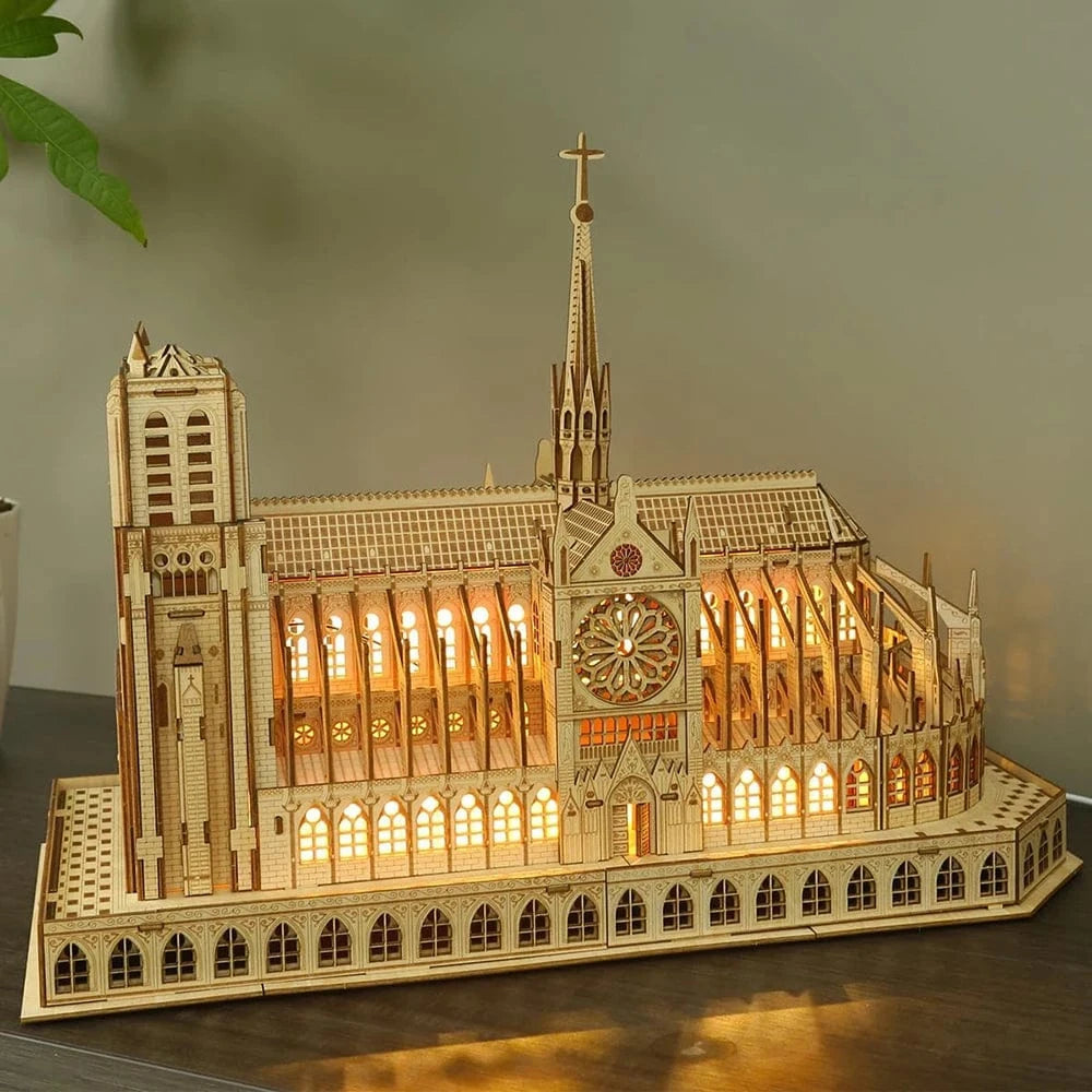 mon puzzle 3d  Puzzle 3D Bois Notre-Dame de Paris Lumière