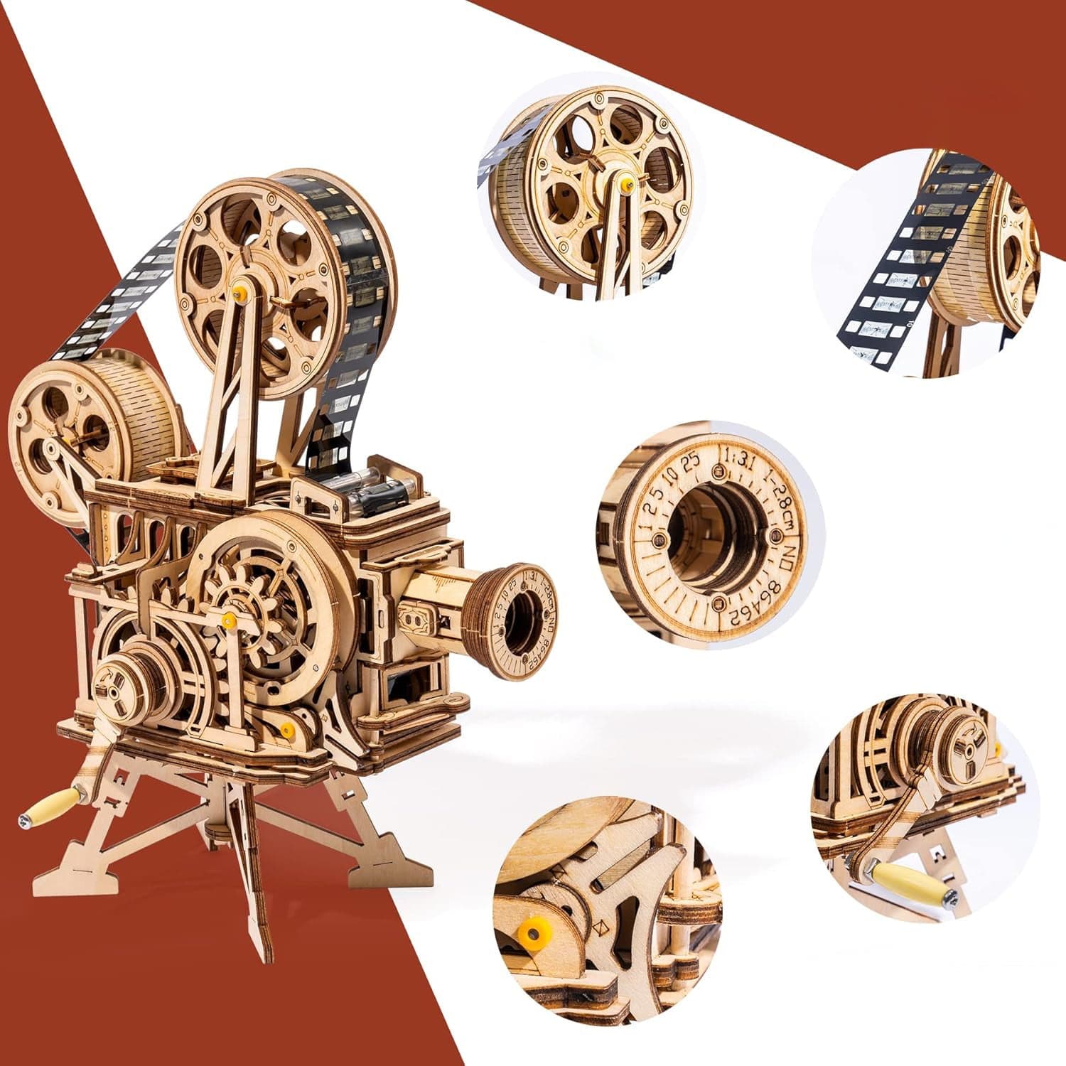 mon puzzle 3d  Puzzle 3D Bois Projecteur Cinéma Vitascope