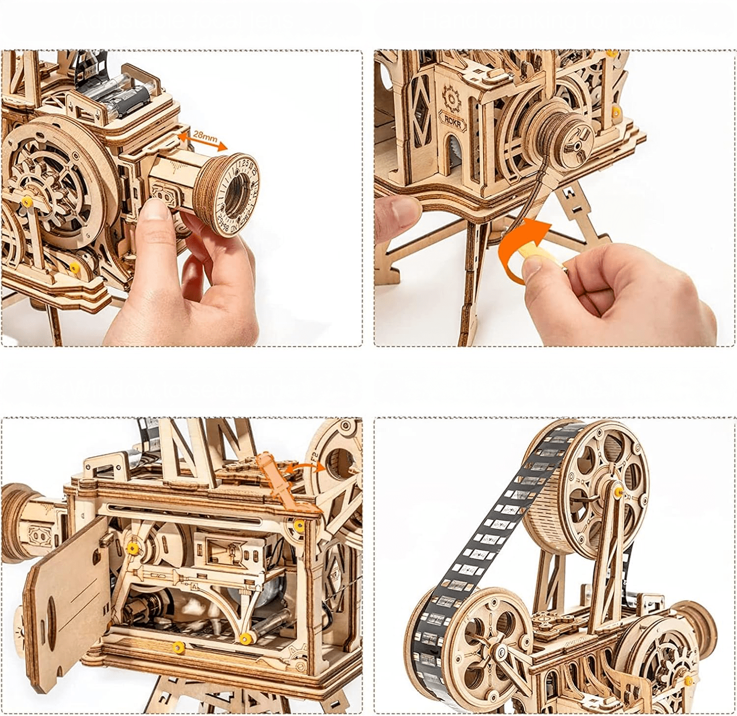 mon puzzle 3d  Puzzle 3D Bois Projecteur Cinéma Vitascope