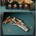 mon puzzle 3d  Puzzle 3D Bois Revolver Steampunk