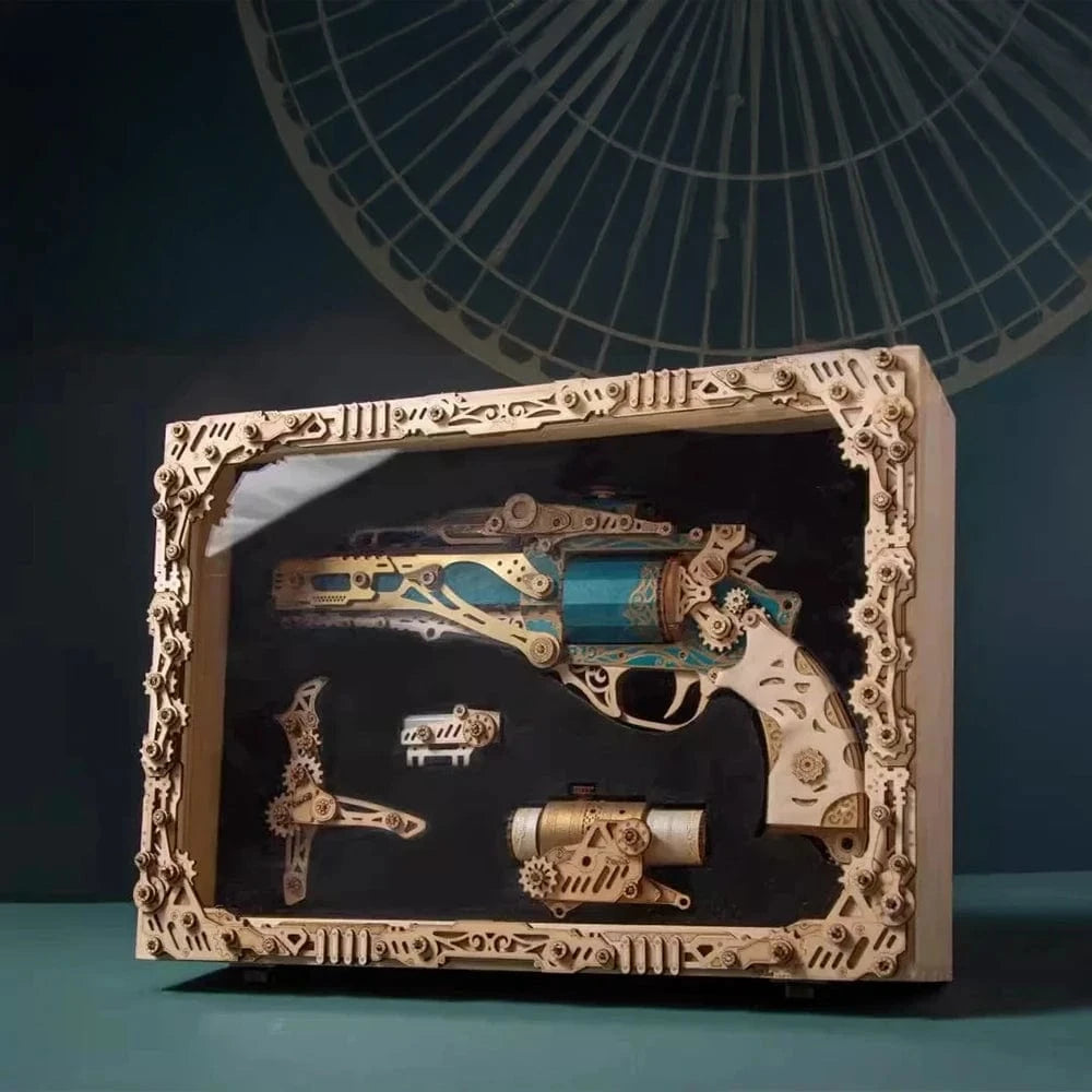 mon puzzle 3d  Puzzle 3D Bois Revolver Steampunk