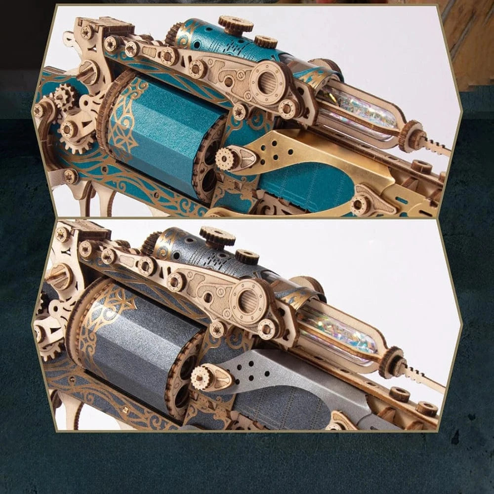 mon puzzle 3d  Puzzle 3D Bois Revolver Steampunk