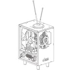 mon puzzle 3d  Puzzle 3D Bois Télévision Rétro