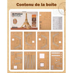 mon puzzle 3d  Puzzle 3D bois Tour Eiffel Classique