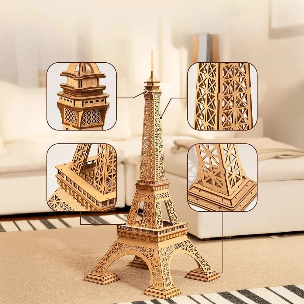 mon puzzle 3d  Puzzle 3D bois Tour Eiffel Classique