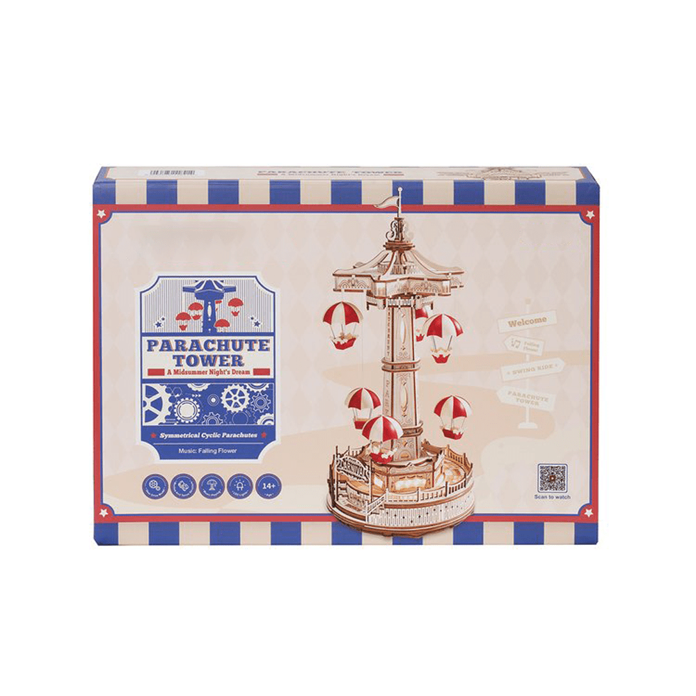 mon puzzle 3d  Puzzle 3D Bois Tour Parachute Musicale