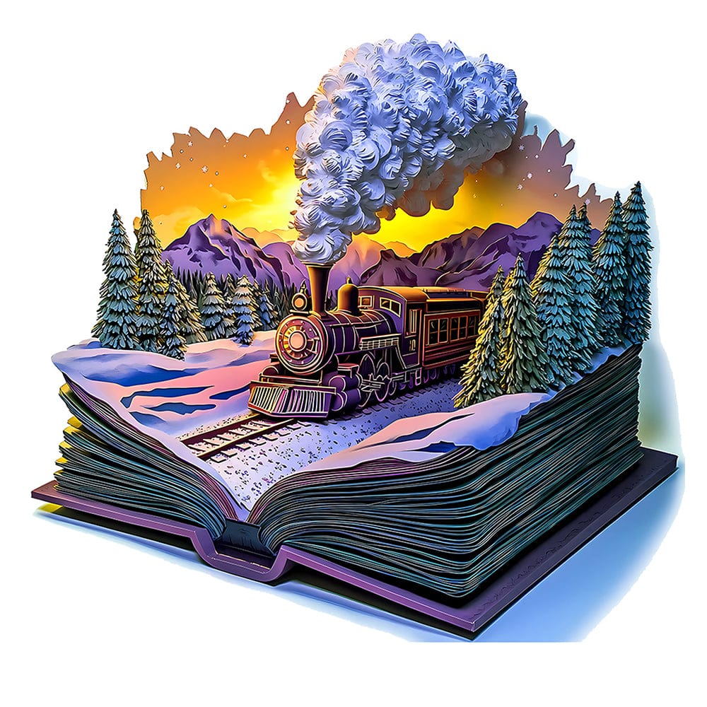 mon puzzle 3d  Puzzle 3D Bois Train à Vapeur Animaux