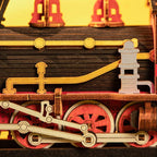 mon puzzle 3d  Puzzle 3D bois train bibliothèque