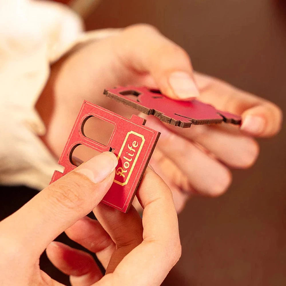 mon puzzle 3d  Puzzle 3D bois train bibliothèque